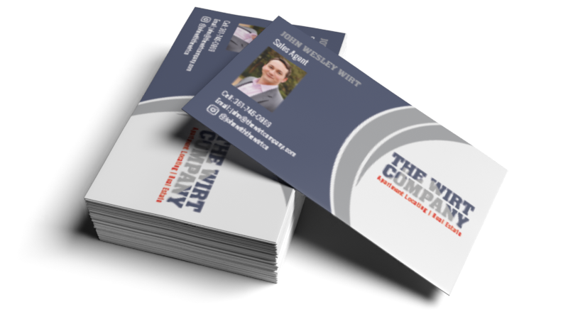 branded print materials business cards